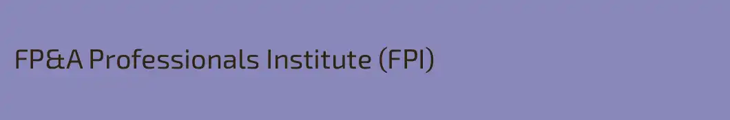 FP&A Professionals Institute (FPI)